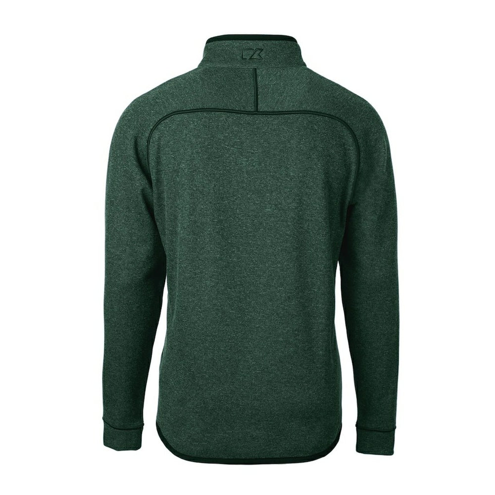 New York Jets Cutter & Buck Mainsail Sweater-Knit Big & Tall Half-Zip Pullover Jacket - Heather Green Pullover