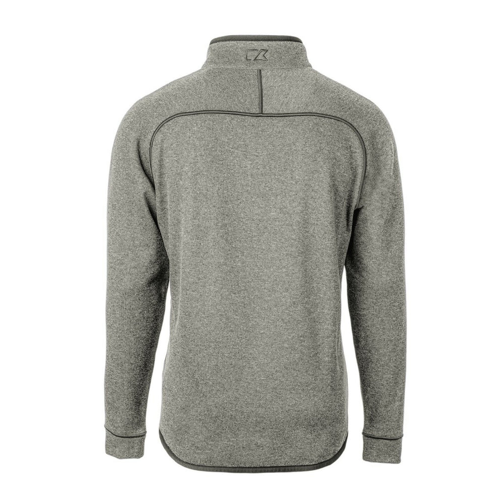 Detroit Lions Cutter & Buck Mainsail Sweater-Knit Big & Tall Half-Zip Pullover Jacket - Heather Gray Pullover