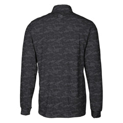 Indianapolis Colts Cutter & Buck Throwback Logo Big & Tall Traverse Camo Print Stretch Quarter-Zip Pullover Top - Black Pullover