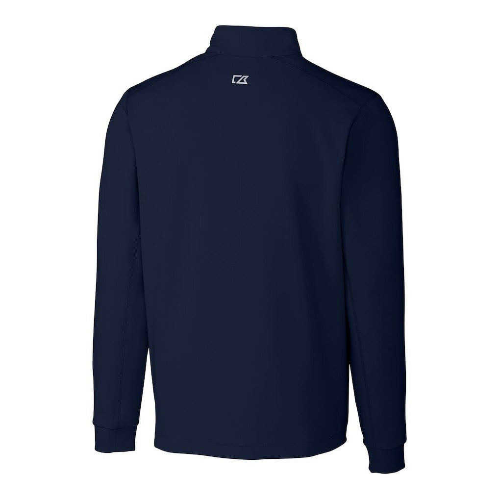 Chicago Bears Cutter & Buck Throwback Logo Traverse Stretch Quarter-Zip Big & Tall Pullover Top - Navy Pullover