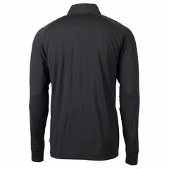 Green Bay Packers Cutter & Buck Adapt Eco Knit Stretch Recycled Quarter-Zip Throwback Pullover Top - Black Pullover