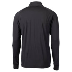 Miami Dolphins Cutter & Buck Adapt Eco Knit Stretch Recycled Quarter-Zip Throwback Pullover Top - Black Pullover