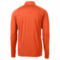 Tampa Bay Buccaneers Cutter & Buck Adapt Eco Knit Stretch Recycled Quarter-Zip Throwback Pullover Top - Orange Pullover