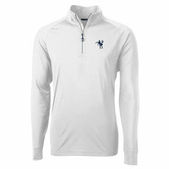 Indianapolis Colts Cutter & Buck Adapt Eco Knit Stretch Recycled Quarter-Zip Throwback Pullover Top - White Pullover