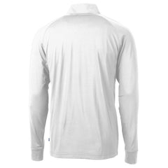 Buffalo Bills Cutter & Buck Adapt Eco Knit Stretch Recycled Quarter-Zip Throwback Pullover Top - White Pullover