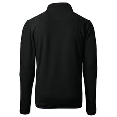 New Orleans Saints Cutter & Buck Throwback Eco Sherpa Fleece Quarter-Zip Pullover Jacket - Black Pullover