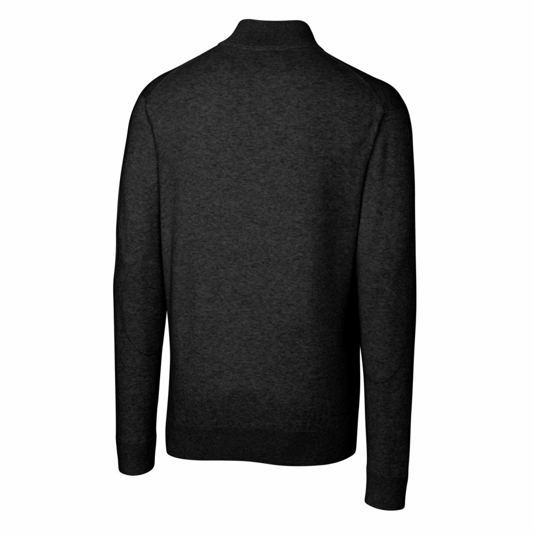 Detroit Lions Cutter & Buck Throwback Logo Lakemont Tri-Blend Quarter-Zip Pullover Sweater - Black Pullover