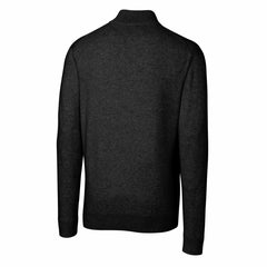 Detroit Lions Cutter & Buck Throwback Logo Lakemont Tri-Blend Quarter-Zip Pullover Sweater - Black Pullover