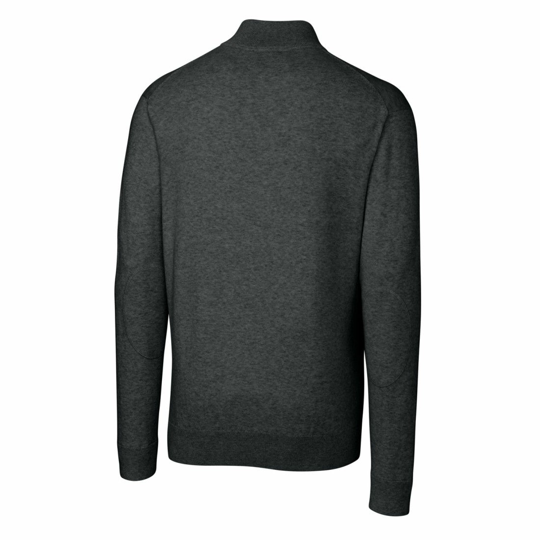 Detroit Lions Cutter & Buck Throwback Logo Lakemont Tri-Blend Quarter-Zip Pullover Sweater - Heather Charcoal Pullover