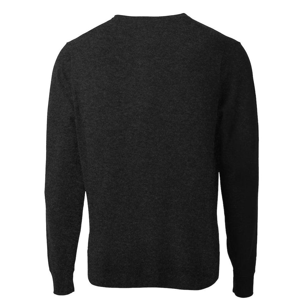 San Francisco 49ers Cutter & Buck Throwback Logo Lakemont Tri-Blend V-Neck Pullover Sweater - Black Pullover
