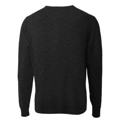 San Francisco 49ers Cutter & Buck Throwback Logo Lakemont Tri-Blend V-Neck Pullover Sweater - Black Pullover