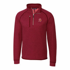 Tampa Bay Buccaneers Cutter & Buck Mainsail Sweater-Knit Half-Zip Pullover Jacket - Red Pullover