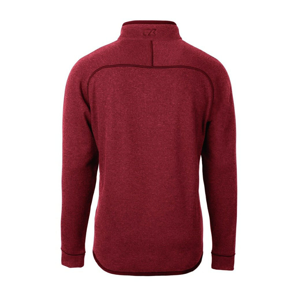 San Francisco 49ers Cutter & Buck Mainsail Sweater-Knit Half-Zip Pullover Jacket - Scarlet Pullover