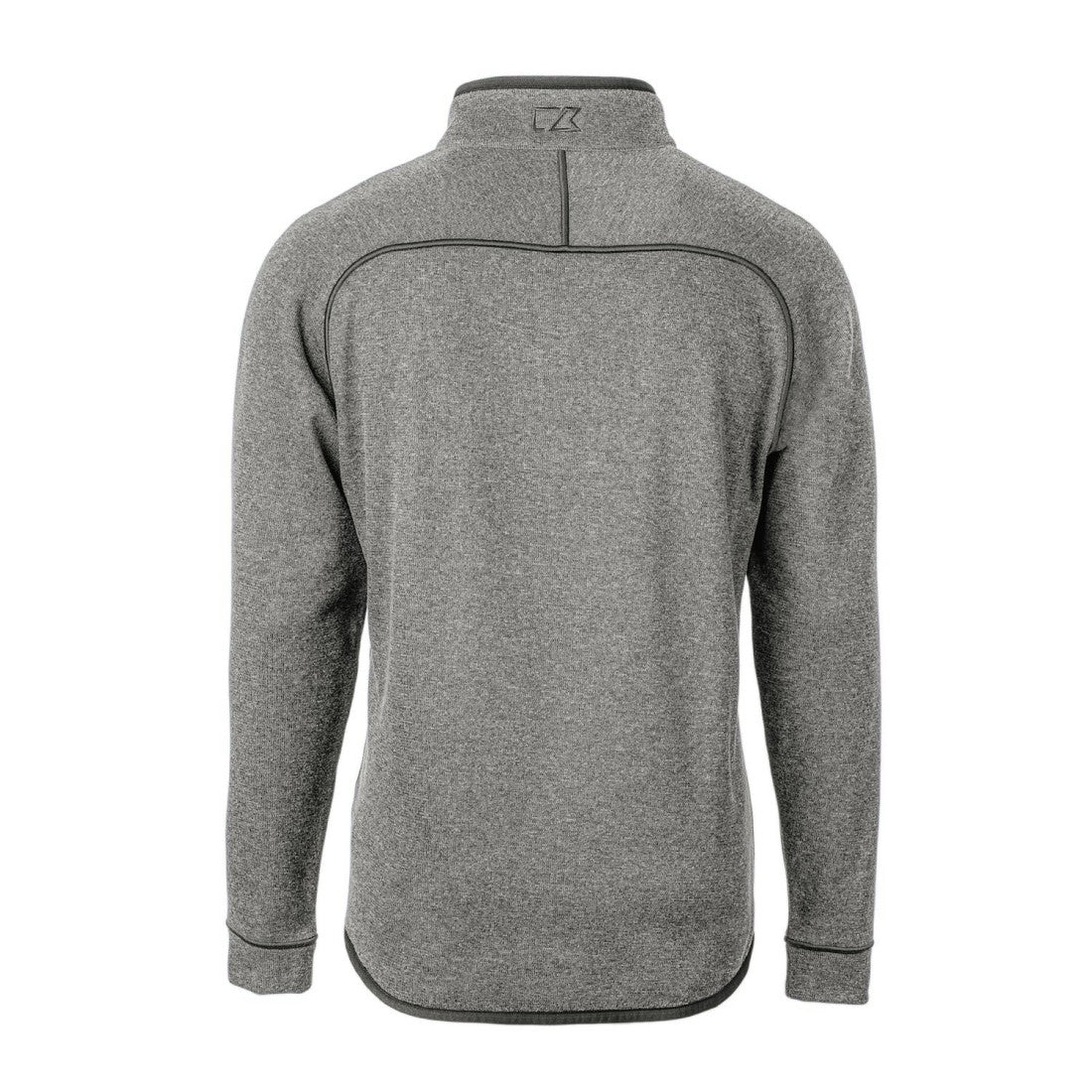 Detroit Lions Cutter & Buck Throwback Logo Mainsail Sweater-Knit Half-Zip Pullover Jacket - Heather Gray Pullover