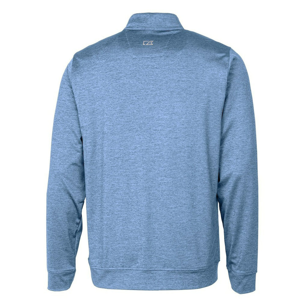 Buffalo Bills Cutter & Buck Stealth Heathered Throwback Logo Quarter-Zip Pullover Top - Royal Pullover
