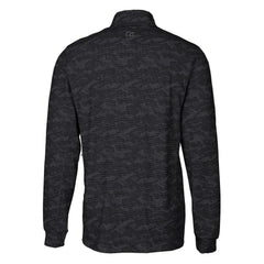 San Francisco 49ers Cutter & Buck Throwback Logo Traverse Camo Print Stretch Quarter-Zip Pullover Top - Black Pullover