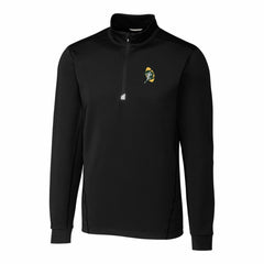 Green Bay Packers Cutter & Buck Throwback Logo Traverse Stretch Quarter-Zip Pullover Top - Black Pullover