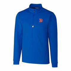 Denver Broncos Cutter & Buck Throwback Logo Traverse Stretch Quarter-Zip Pullover Top - Royal Pullover