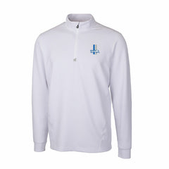 Detroit Lions Cutter & Buck Throwback Logo Traverse Stretch Quarter-Zip Pullover Top - White Pullover