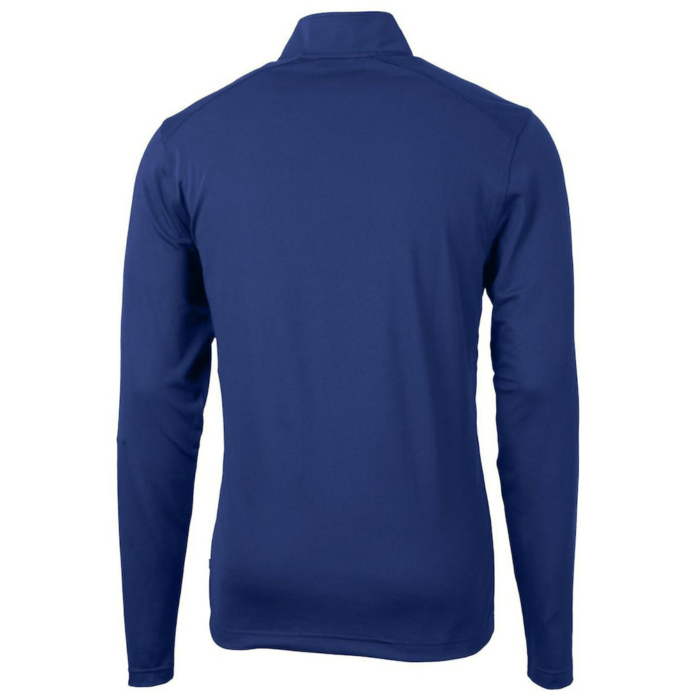 Buffalo Bills Cutter & Buck Throwback Logo Virtue Eco Pique Recycled Quarter-Zip Pullover Top - Royal Pullover