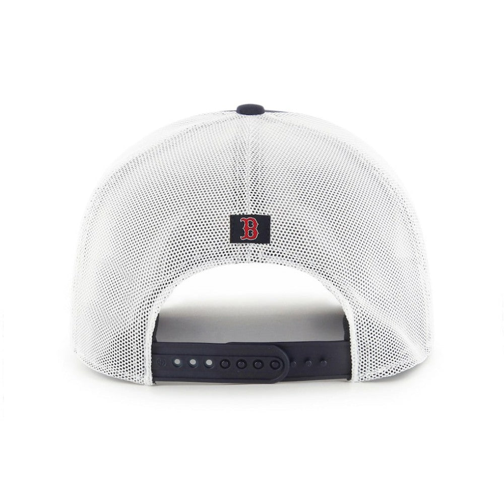 Boston Red Sox '47 Primary Team Logo American Flag Fill Trucker Snapback Hat - Blue Hats