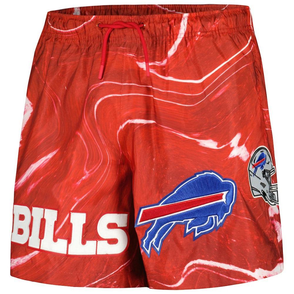 Buffalo Bills Pro Standard Allover Marble Print Shorts - Red Shorts