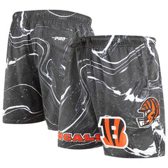 Cincinnati Bengals Pro Standard Allover Marble Print Shorts - Black Shorts