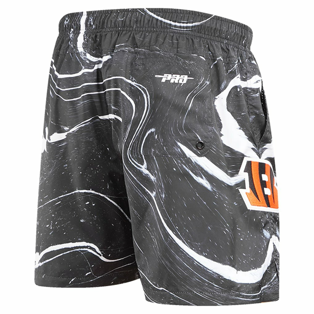 Cincinnati Bengals Pro Standard Allover Marble Print Shorts - Black Shorts