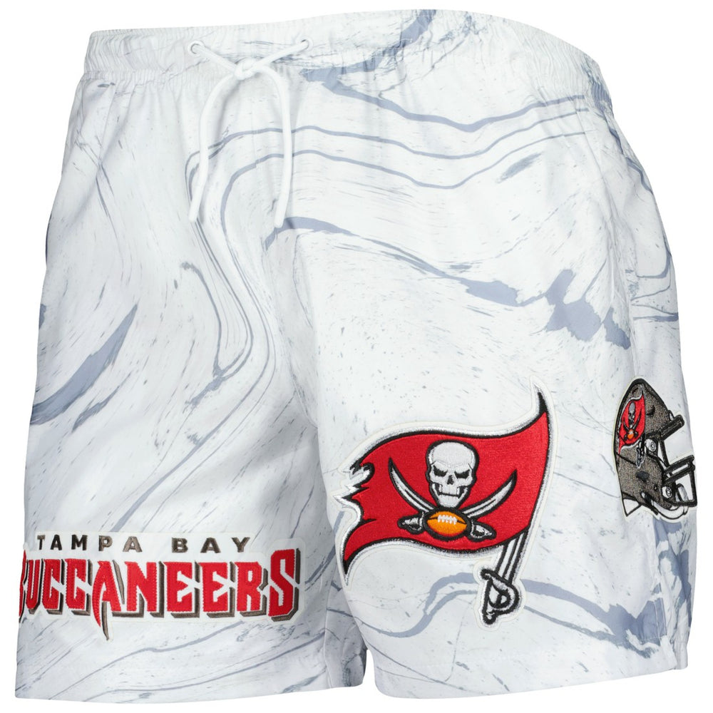 Tampa Bay Buccaneers Pro Standard Allover Marble Print Shorts - White Shorts