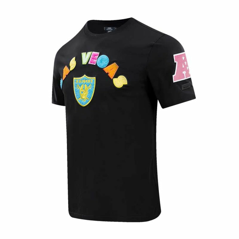 Las Vegas Raiders Pro Standard Neon Graphic T-Shirt - Black T-shirts