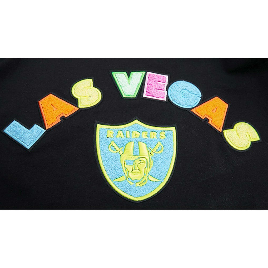 Las Vegas Raiders Pro Standard Neon Graphic T-Shirt - Black T-shirts