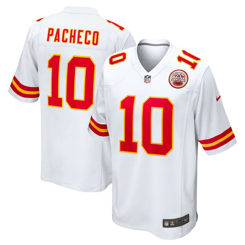 Isiah Pacheco Kansas City Chiefs Away Game Player Jersey - White Jerseys