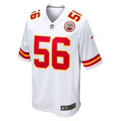 George Karlaftis Kansas City Chiefs Away Game Player Jersey - White Jerseys