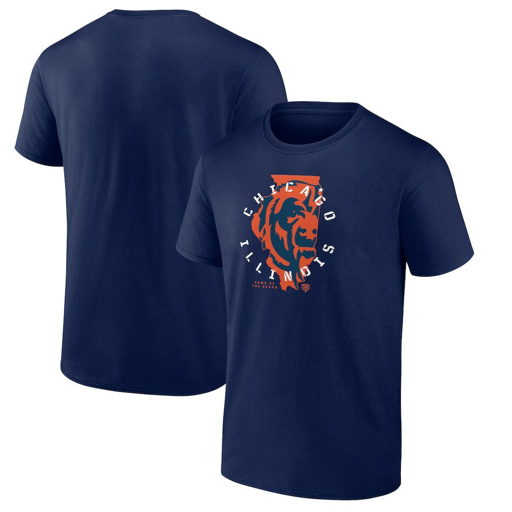 Chicago Bears Route Runner T-Shirt - Navy T-shirts