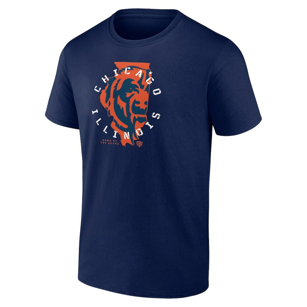 Chicago Bears Route Runner T-Shirt - Navy T-shirts