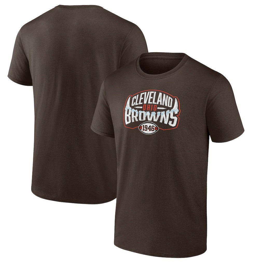 Cleveland Browns Open Receiver T-Shirt - Brown T-shirts