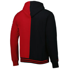 Miami Heat Hardwood Classics Split Pullover Hoodie Black/Red - Mitchell & Ness