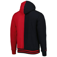 Philadelphia 76ers Hardwood Classics Split Pullover Hoodie Black/Red - Mitchell & Ness
