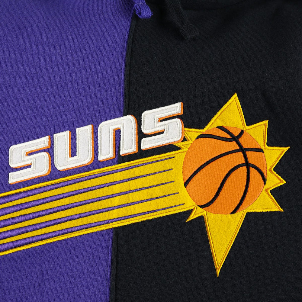 Phoenix Suns Hardwood Classics Split Pullover Hoodie Purple/Black - Mitchell & Ness