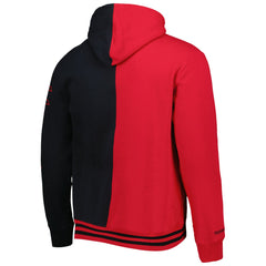 Portland Trail Blazers Hardwood Classics Split Pullover Hoodie Red/Black - Mitchell & Ness