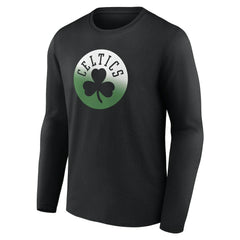 Boston Celtics Gradient Logo Long Sleeve T-Shirt Black