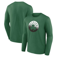 Boston Celtics Gradient Logo Long Sleeve T-Shirt Kelly Green
