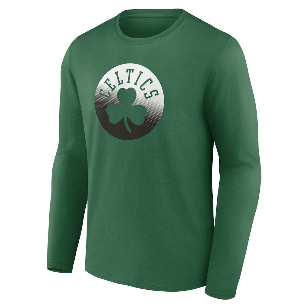 Boston Celtics Gradient Logo Long Sleeve T-Shirt Kelly Green