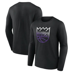Sacramento Kings Gradient Logo Long Sleeve T-Shirt Black outlet