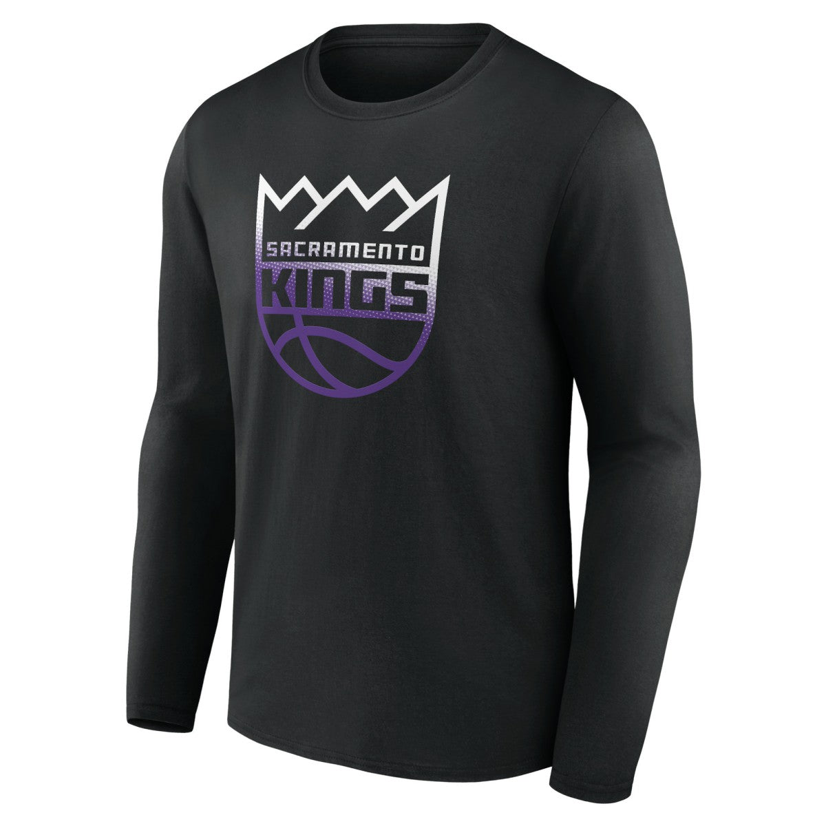 Sacramento Kings Gradient Logo Long Sleeve T-Shirt Black outlet