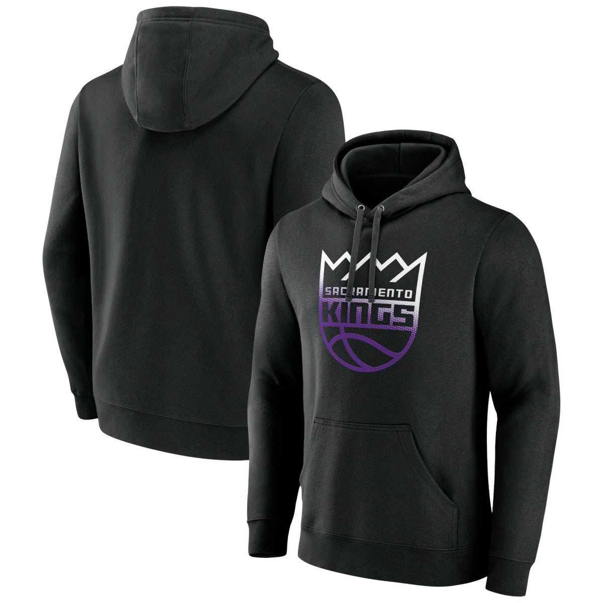 Sacramento Kings Gradient Logo Pullover Hoodie Black