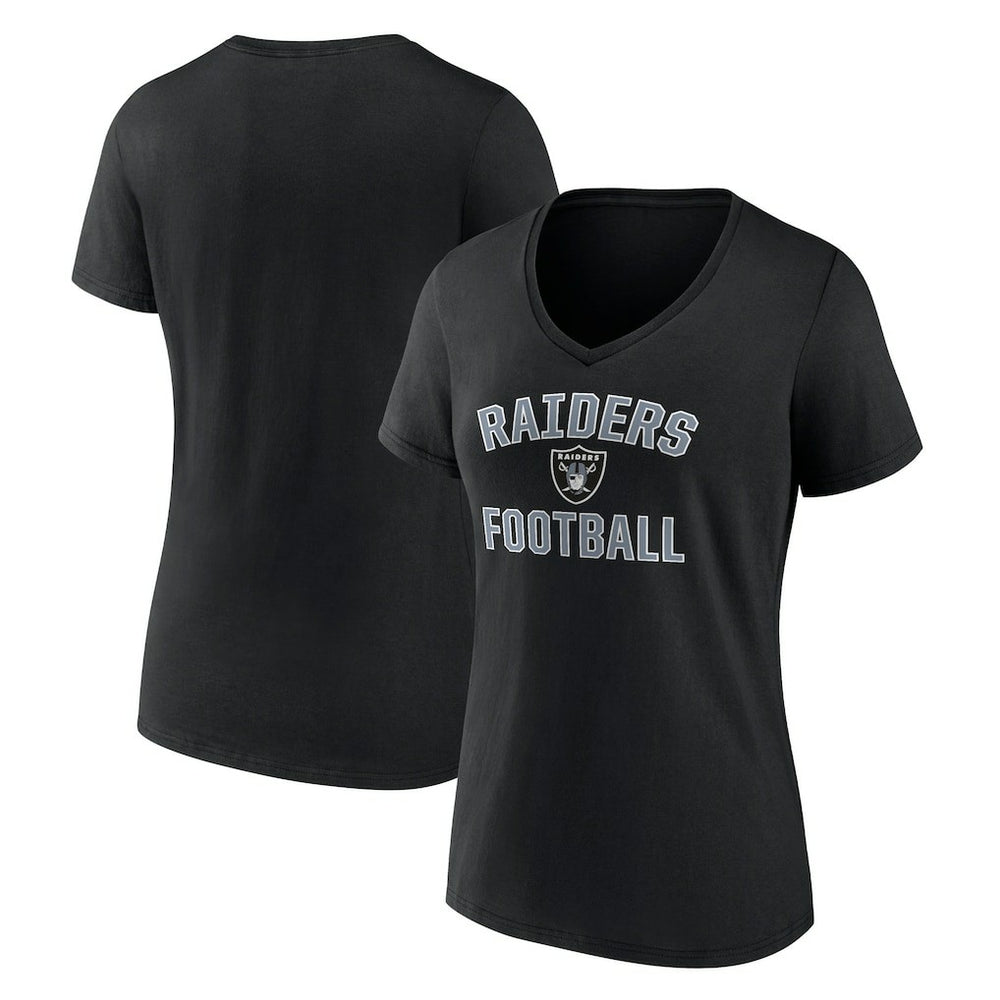 Las Vegas Raiders Victory Arch V-Neck T-Shirt - Black T-shirts