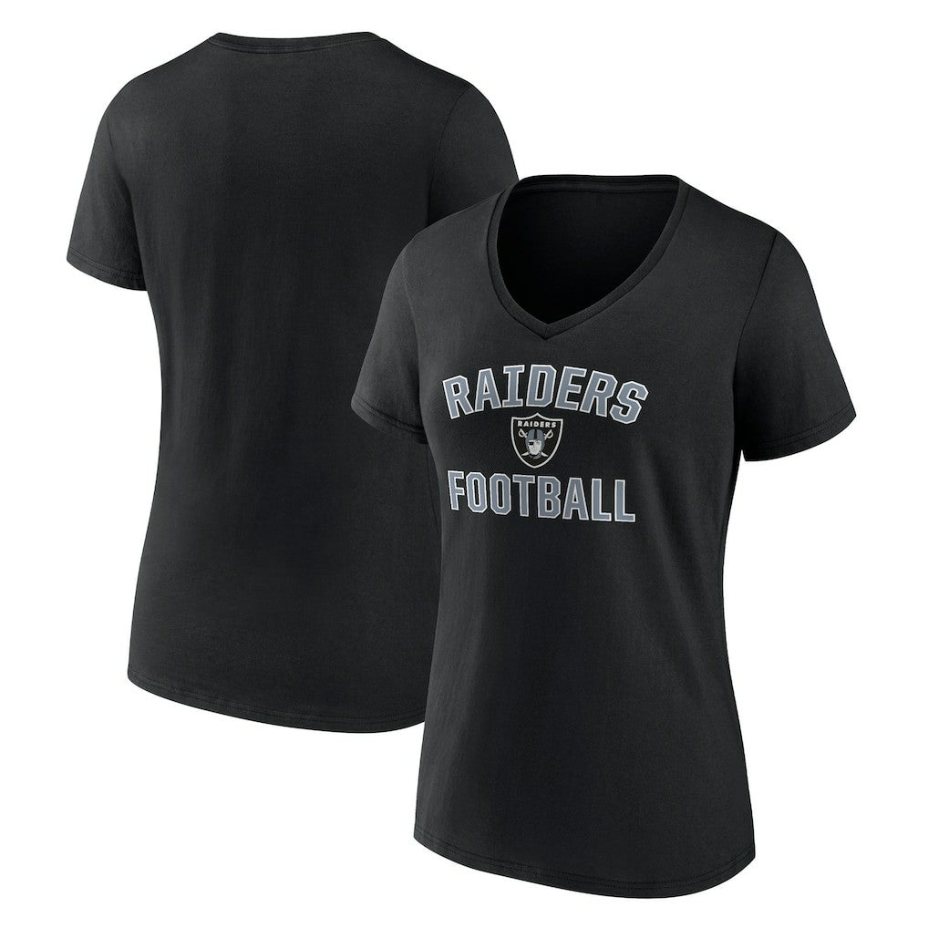 Las Vegas Raiders Victory Arch V-Neck T-Shirt - Black T-shirts