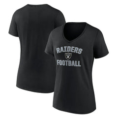 Las Vegas Raiders Victory Arch V-Neck T-Shirt - Black T-shirts