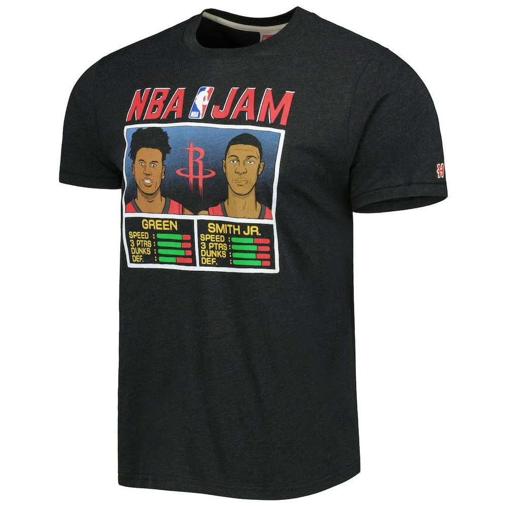 Jalen Green & Jabari Smith Jr. Houston Rockets Homage NBA Jam Tri-Blend T-Shirt Charcoal outlet